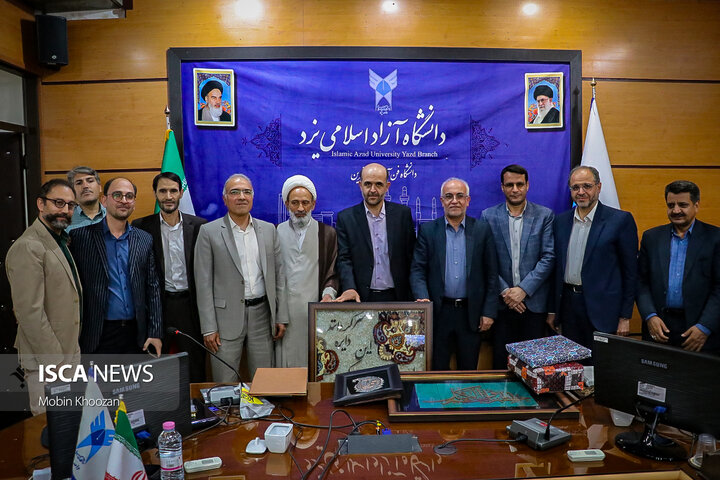 مراسم تودیع و معارفه معاون فرهنگی و دانشجویی دانشگاه آزاد اسلامی یزد