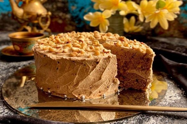 آموزش شیرینی پزی / طرز تهیه کیک قهوه و فندق 