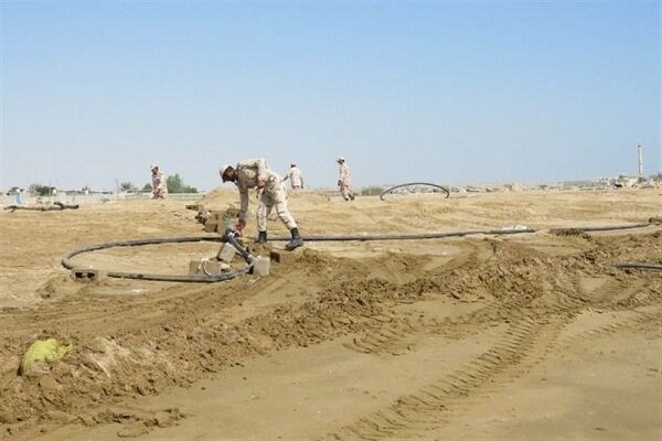 انهدام خط لوله زیرزمینی قاچاق سوخت در قشم