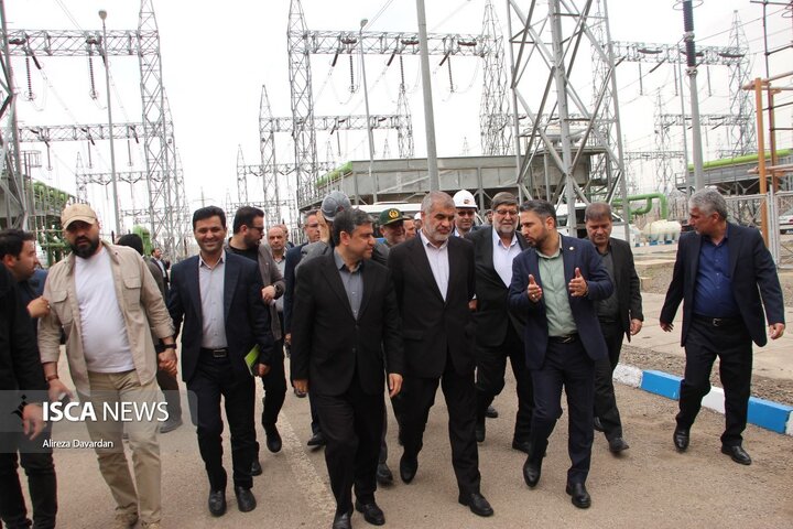 آغاز به‌کار واحد یک گازی نیروگاه سبلان اردبیل و بازدید از بخش‌های مختلف