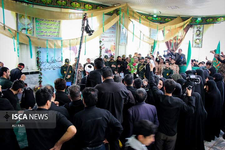 وداع با سه شهید تازه تفحص شده خراسان رضوی