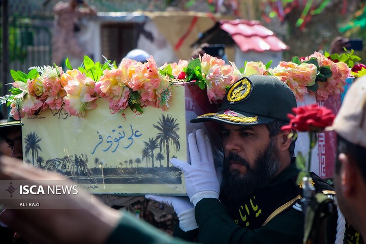 وداع با سه شهید تازه تفحص شده خراسان رضوی