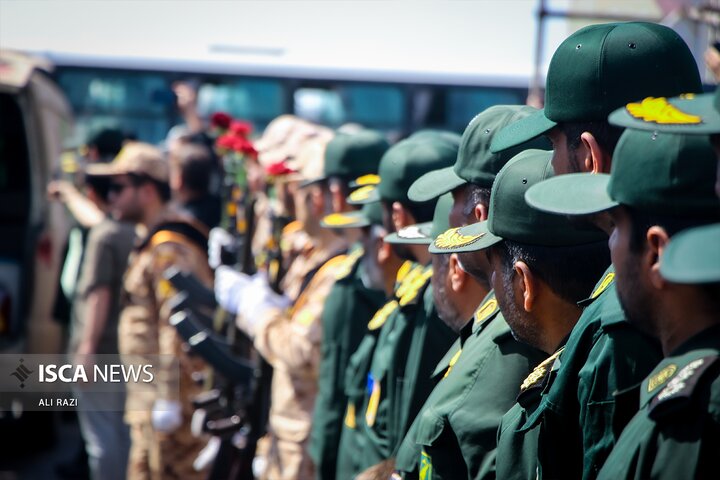 وداع با سه شهید تازه تفحص شده خراسان رضوی