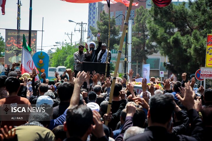 وداع با سه شهید تازه تفحص شده خراسان رضوی