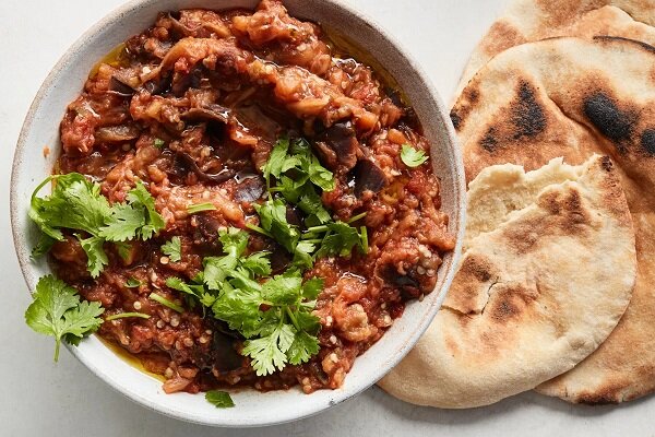 آموزش آشپزی / طرز تهیه "زعلوک" خوراک بادمجان مراکشی
