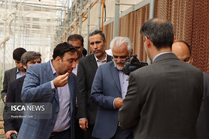 افتتاح گلخانه نگین بذر