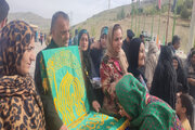 پرچم متبرک امام رضا(ع) میهمان سقاوه شد