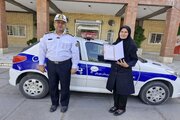 بانوی سیرجانی قهرمان نظم در ترافیک شد