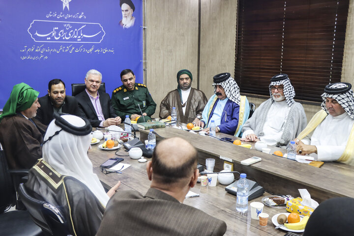 دیدار سران عشایر استان خوزستان با رئیس دانشگاه آزاد اسلامی استان