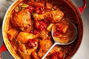 آموزش آشپزی / طرز تهیه خورش مرغ و گوجه یک غذای فوری و راحت