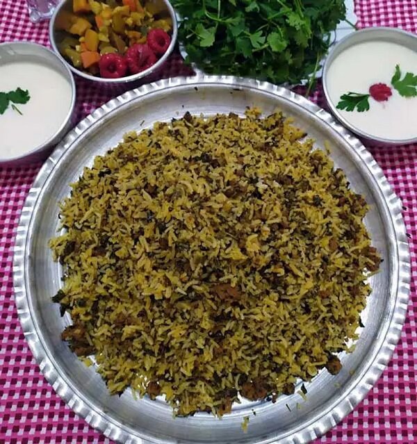 آموزش آشپزی / طرز تهیه ریحان پلو با گوشت
