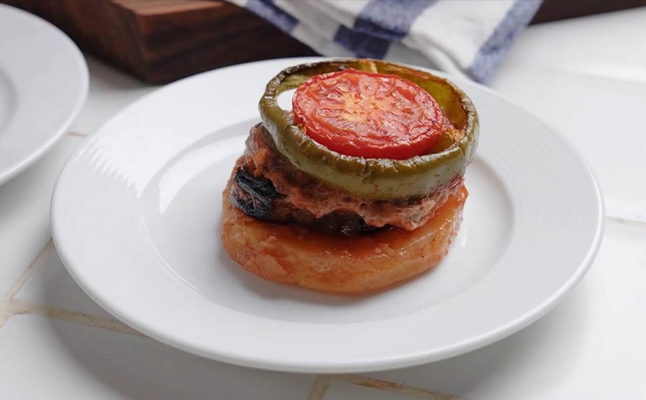 آموزش آشپزی / طرز تهیه خوراک گوشت و بادمجان ترکیه ای