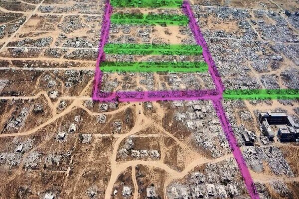 یک شهر در غزه به کلی از نقشه محو شد + عکس