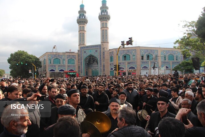 دسته عزاداری شهادت حضرت مسلم (ع) در بازار تاریخی اردبیل