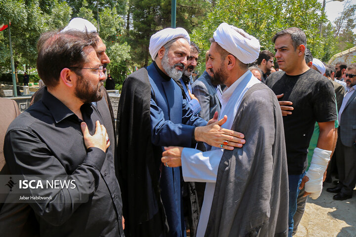 تشییع پیکر آیت‌الله محمد حجتی هرسینی