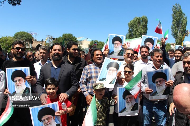 راهپیمایی جمعه خشم و نصر در اردبیل