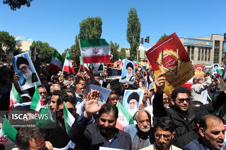 راهپیمایی جمعه خشم و نصر در اردبیل