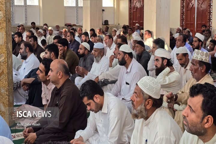 نشست معتمدین جوانان و علمای کرام در حمایت از نیرو های مسلح و محکومیت رژیم صهیونیستی در چابهار