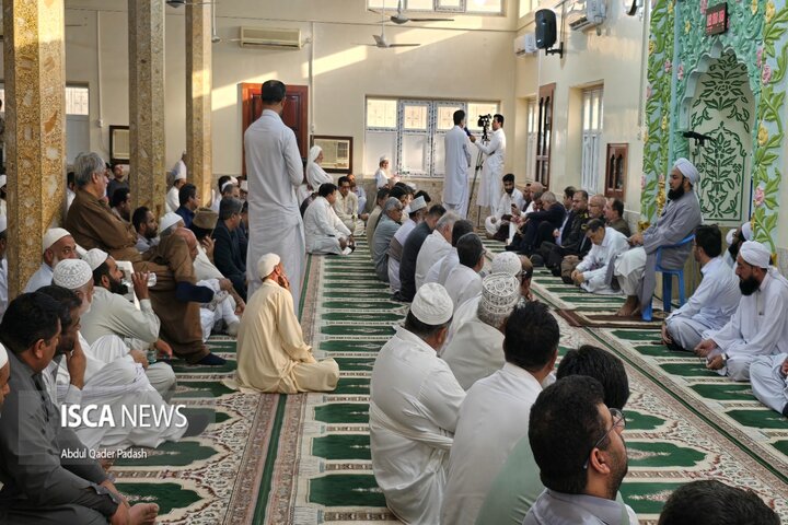 نشست معتمدین جوانان و علمای کرام در حمایت از نیرو های مسلح و محکومیت رژیم صهیونیستی در چابهار