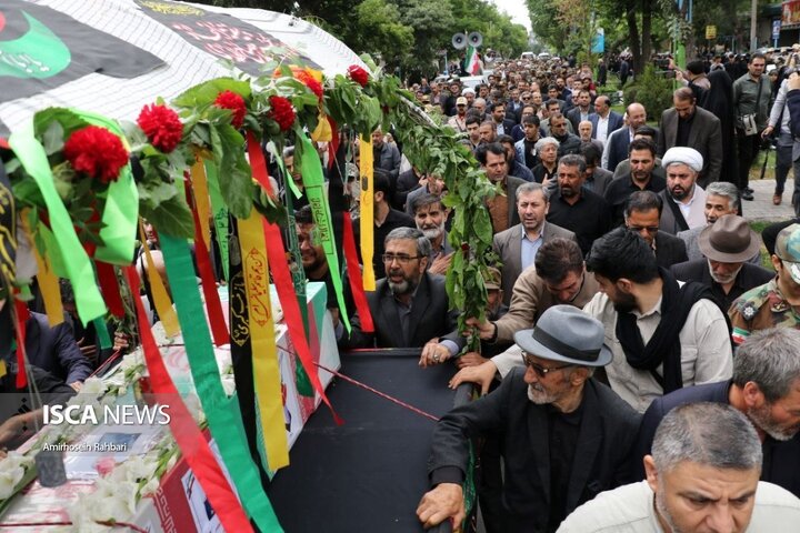 تشییع پیکر شهید «علی پیری» در اردبیل