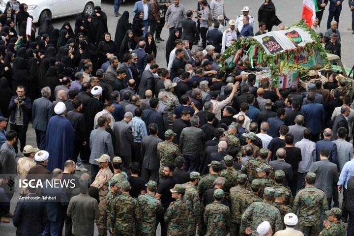 تشییع پیکر شهید «علی پیری» در اردبیل
