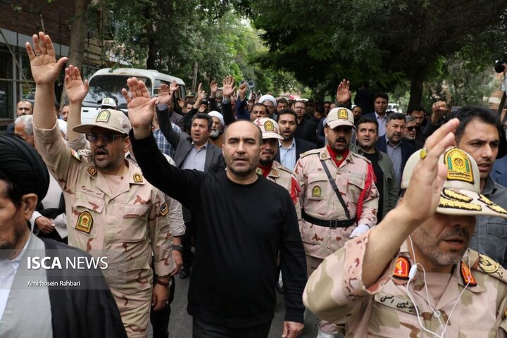 تشییع پیکر شهید «علی پیری» در اردبیل