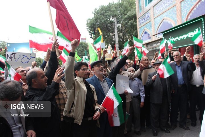 تجمع مردم اردبیل در محکومیت تجاوز آمریکا به تاسیسات هسته ای
