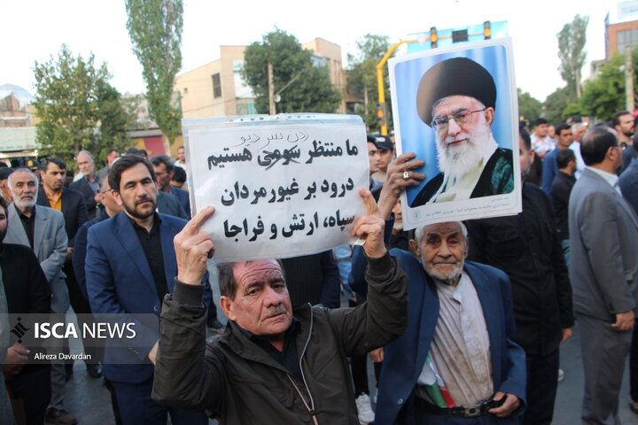 تجمع اردبیلی ها در حمایت از عملیات بشارت فتح