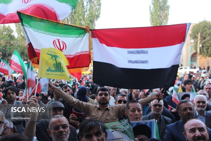 تجمع اردبیلی ها در حمایت از عملیات بشارت فتح