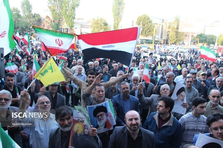 تجمع اردبیلی ها در حمایت از عملیات بشارت فتح