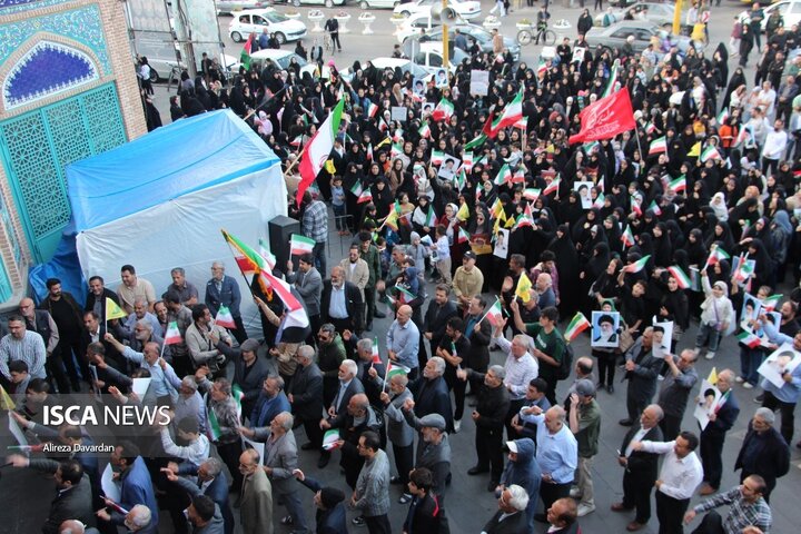 تجمع اردبیلی ها در حمایت از عملیات بشارت فتح