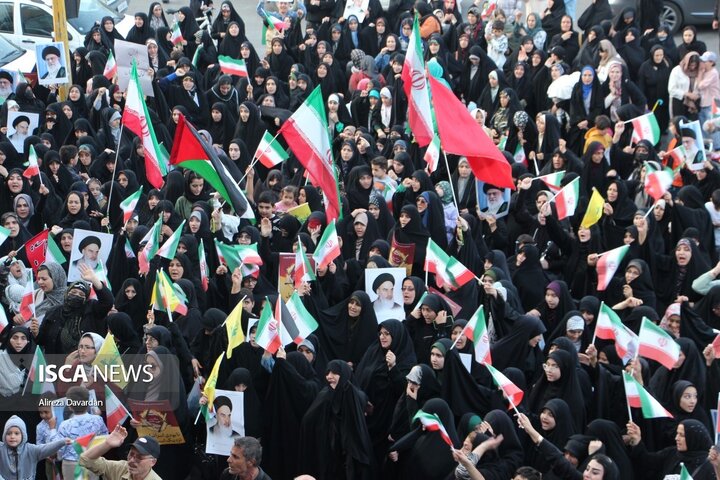 تجمع اردبیلی ها در حمایت از عملیات بشارت فتح