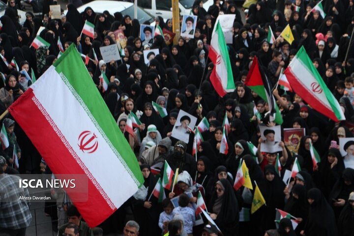 تجمع اردبیلی ها در حمایت از عملیات بشارت فتح