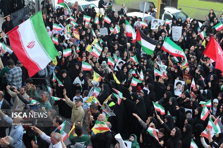 تجمع اردبیلی ها در حمایت از عملیات بشارت فتح