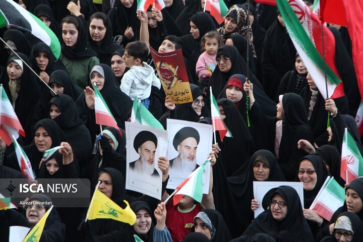 تجمع اردبیلی ها در حمایت از عملیات بشارت فتح