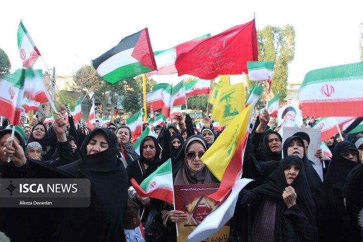 تجمع اردبیلی ها در حمایت از عملیات بشارت فتح