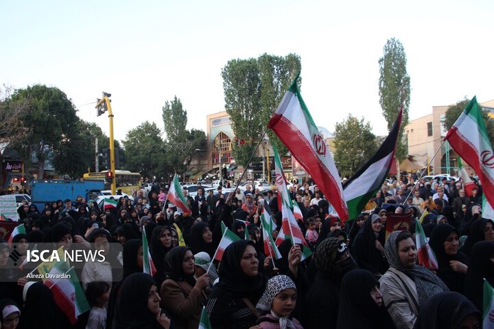 تجمع اردبیلی ها در حمایت از عملیات بشارت فتح