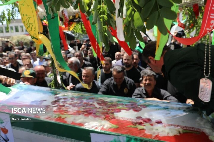 تشییع پیکر شهید مدافع وطن محمدرضا نوروزی مهماندوست