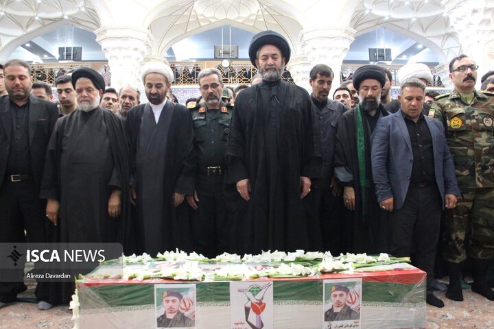 تشییع پیکر شهید قهرمانی در اردبیل