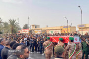 تشییع باشکوه شهید سعید آذربادگان در بندرعباس
