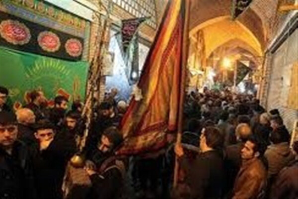 عزاداری حسینی در بازار تاریخی اردبیل