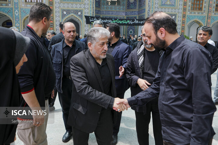 تشییع و خاکسپاری پیکر شهید « دکتر محمد مهدی طهرانچی» در حرم شاه عبدالعظیم حسنی(ع)
