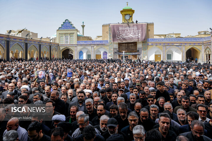 تشییع و خاکسپاری پیکر شهید « دکتر محمد مهدی طهرانچی» در حرم شاه عبدالعظیم حسنی(ع)