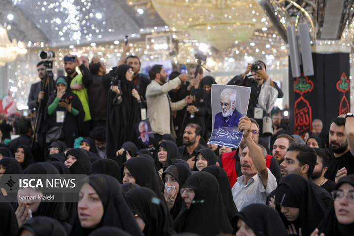 تشییع و خاکسپاری پیکر شهید « دکتر محمد مهدی طهرانچی» در حرم شاه عبدالعظیم حسنی(ع)