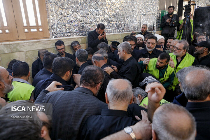 تشییع و خاکسپاری پیکر شهید « دکتر محمد مهدی طهرانچی» در حرم شاه عبدالعظیم حسنی(ع)