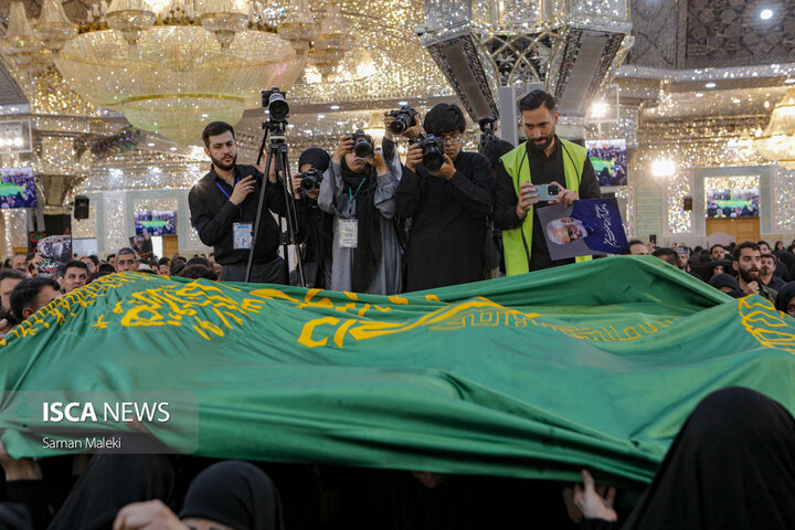 تشییع و خاکسپاری پیکر شهید « دکتر محمد مهدی طهرانچی» در حرم شاه عبدالعظیم حسنی(ع)