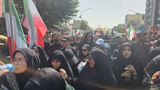 آغاز مراسم تشییع شهدای اقتدار در تهران / رئیس جمهور در مراسم حضور یافت