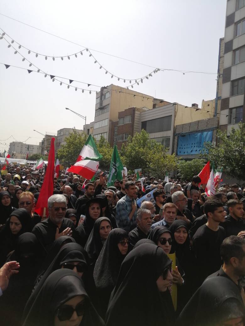 آغاز مراسم تشییع شهدای اقتدار در تهران / رئیس جمهور در مراسم حضور یافت