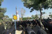 مراسم خاکسپاری سردار شهید حاجی‌زاده برگزار شد