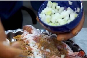 آموزش آشپزی / طرز تهیه ته چین گرمساری نذری به سبک اصیل محلی